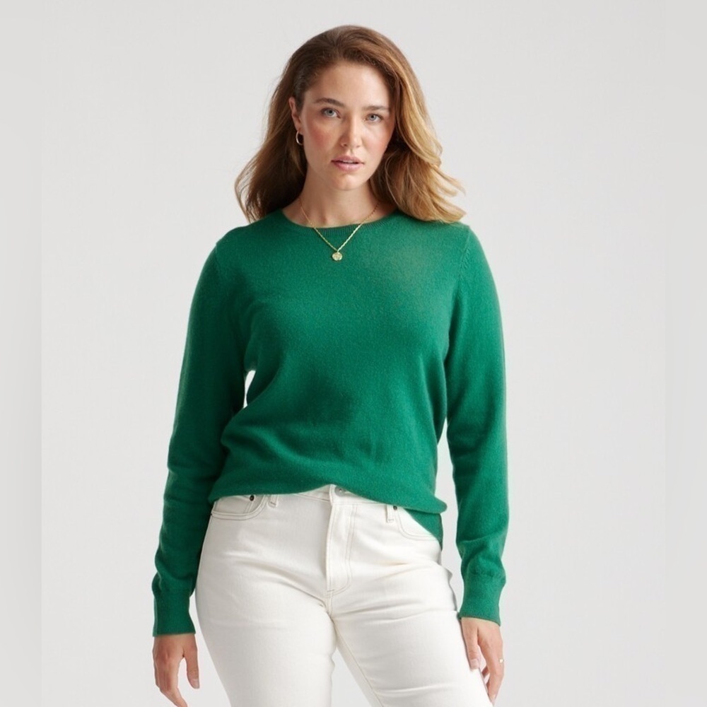 Shamask 100% Cashmere Scoop Neck Sweater